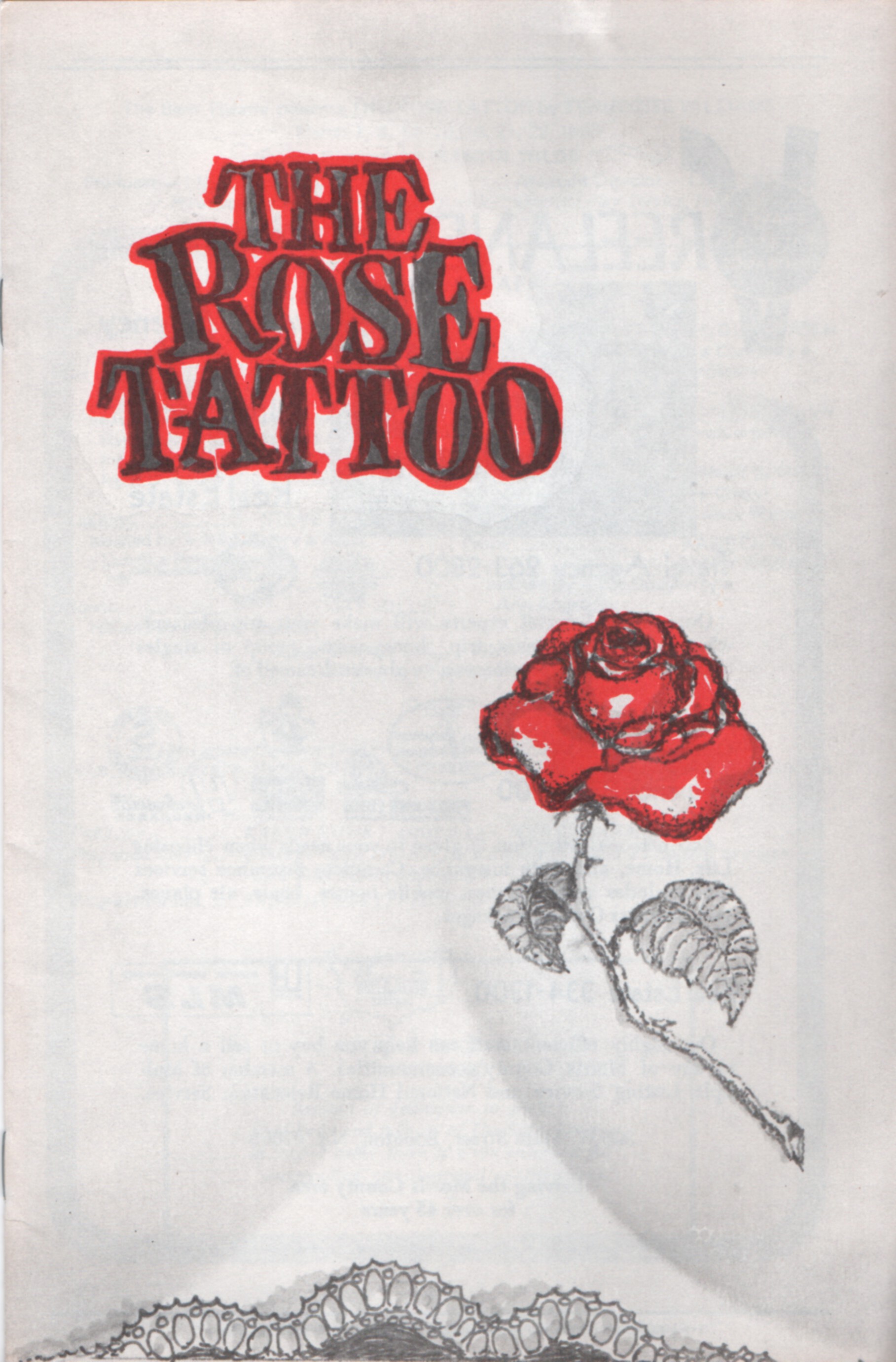 Program Cover for The Rose Tattoo