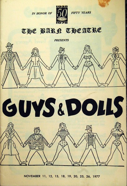 Program Cover for Guys and Dolls
