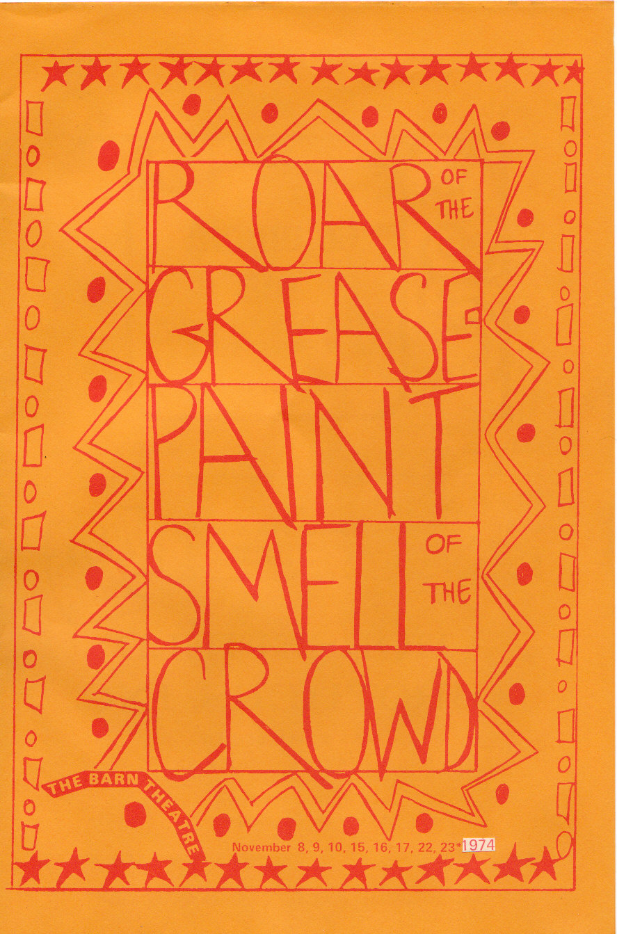 Program Cover for Roar of the Greasepaint, Smell of the Crowd