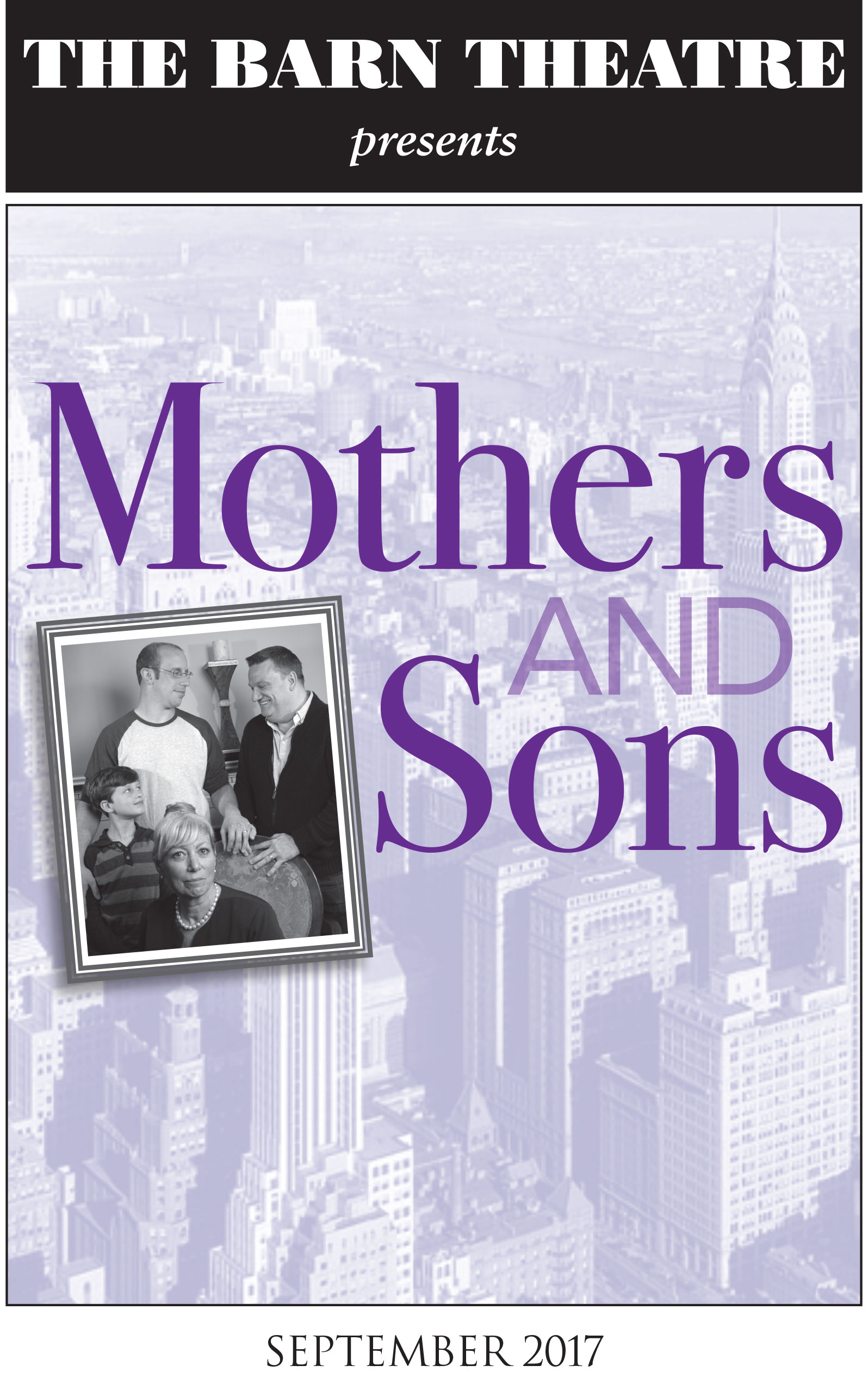 Program Cover for Mothers and Sons