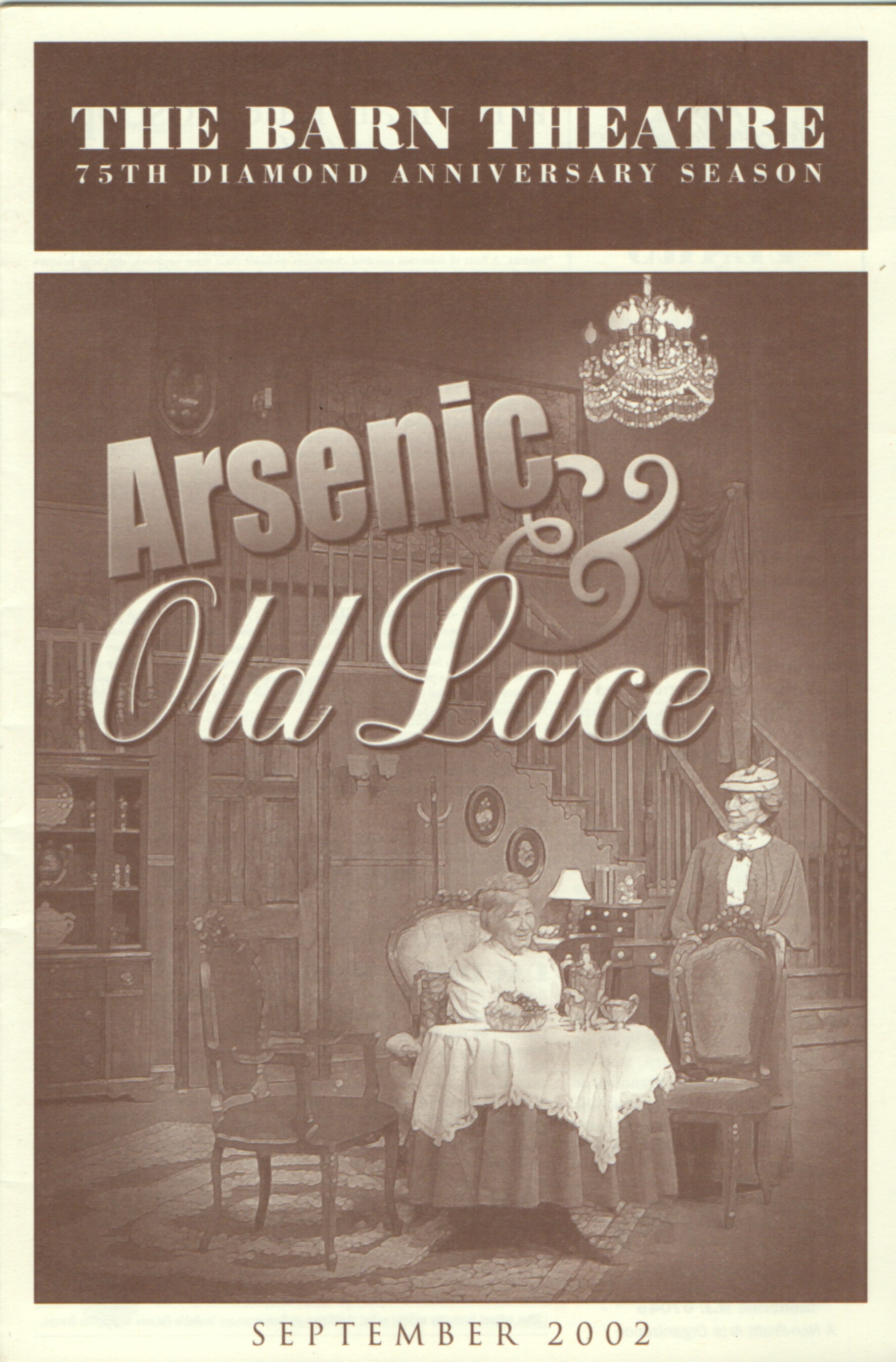 Program Cover for Arsenic and Old Lace